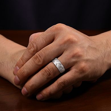 Men's LYNX Lab-Created White Sapphire Ring