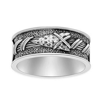 Men's LYNX Oxidized Sterling Silver Ring