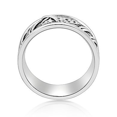Men's LYNX Oxidized Sterling Silver Ring