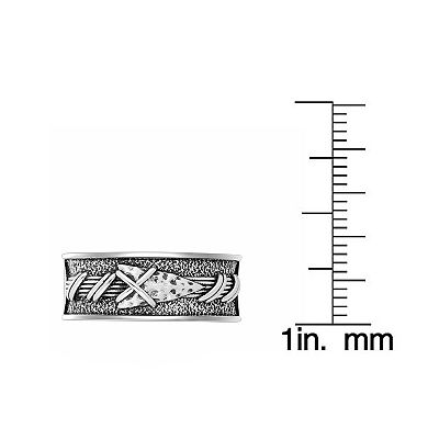 Men's LYNX Oxidized Sterling Silver Ring