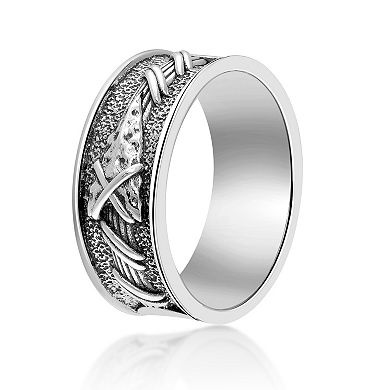 Men's LYNX Oxidized Sterling Silver Ring