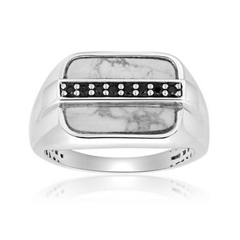 Men's LYNX Howlite & Spinel Ring