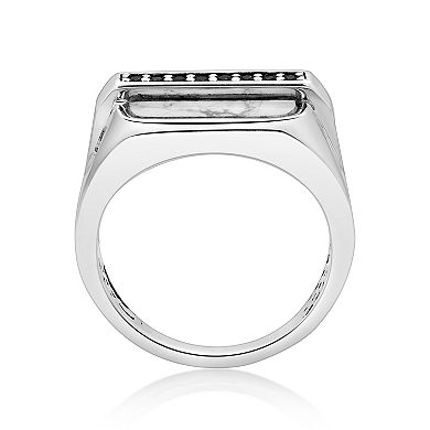 Men's LYNX Howlite & Spinel Ring