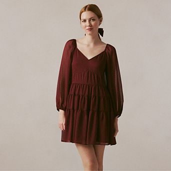 Women's LC Lauren Conrad Tiered V-Neck Mini Dress