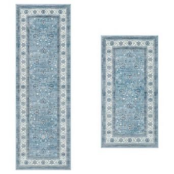 Wyatt & Ash Dream Mink Printed Chenille 2 pc Rug Set