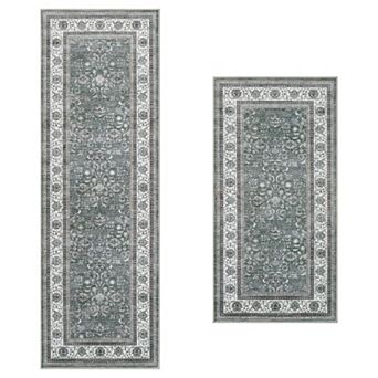 Wyatt & Ash Dream Mink Printed Chenille 2 pc Rug Set