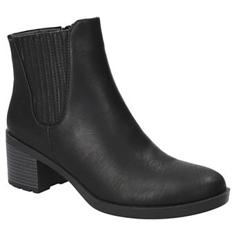 Easy Street Tulsa Women's Ankle Boots Block Heel Zip Closure