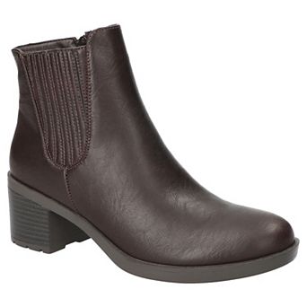 Easy Street Tulsa Women's Ankle Boots Block Heel Zip Closure