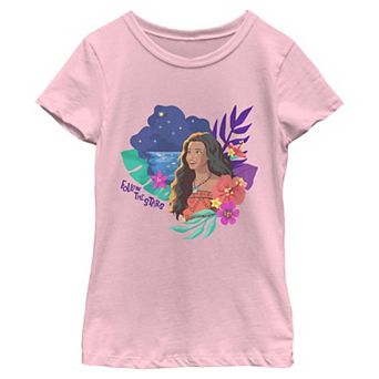 Girls 6-16 Disney's Moana Follow The Stars Graphic Tee