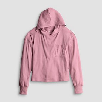 Girls 6-20 SO® Front Chest Pocket Hoodie in Regular and Plus Size