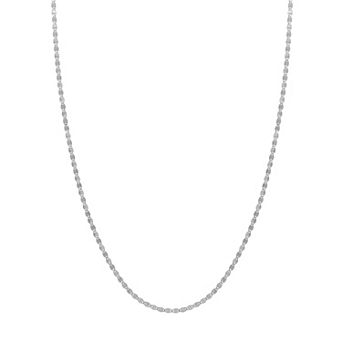 Color Romance 10k Gold Diamond-Cut Valentino Link Chain Necklace