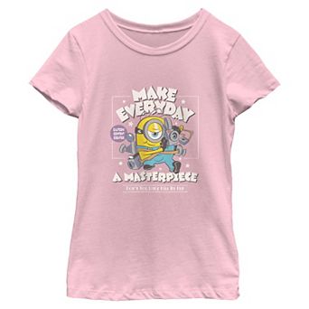 Girls 6-16 Minions Make Everyday A Masterpiece Graphic Tee