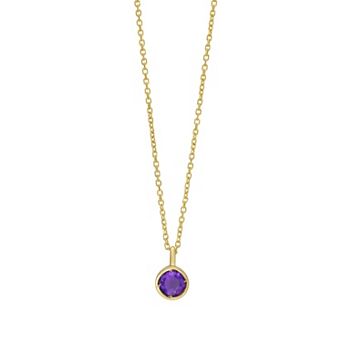 Karat Rush 14k Gold Gemstone Pendant Necklace