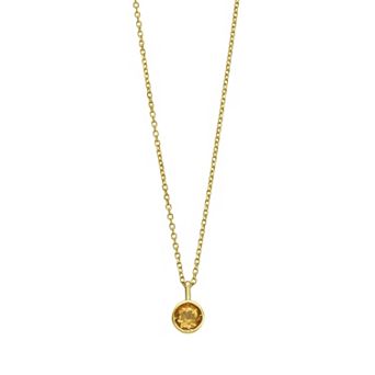 Karat Rush 14k Gold Gemstone Pendant Necklace