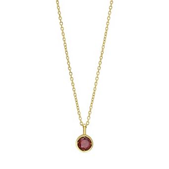 Karat Rush 14k Gold Gemstone Pendant Necklace