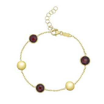 Karat Rush 14k Gold Gemstone Pebble Bracelet