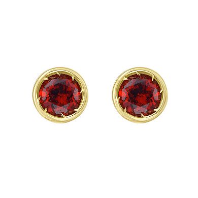 Karat Rush 14k Gold Gemstone Stud Earrings