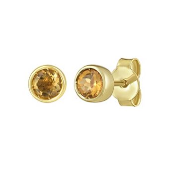 Karat Rush 14k Gold Gemstone Stud Earrings
