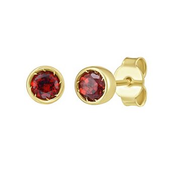 Karat Rush 14k Gold Gemstone Stud Earrings