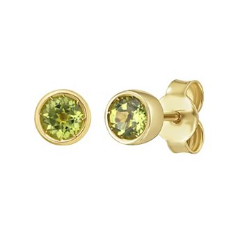 Karat Rush 14k Gold Gemstone Stud Earrings