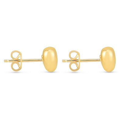 Karat Rush 10k Gold Small Heart Stud Earrings