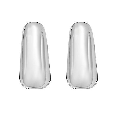 Karat Rush Sterling Silver Graduated Huggie Earrings