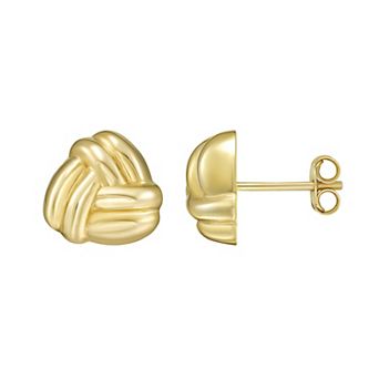 Karat Rush 14k Gold Small Double Knot Stud Earrings