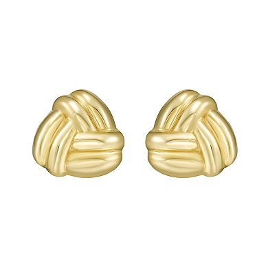 Karat Rush 14k Gold Small Double Knot Stud Earrings