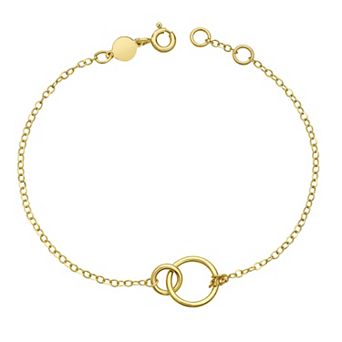 Karat Rush 14k Gold Interlocking Circles Bracelet