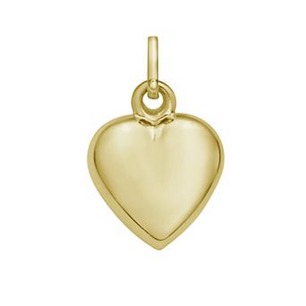 Karat Rush 14k Gold Small Puffed Heart Charm