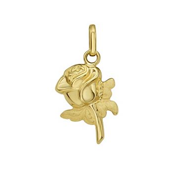 Karat Rush 14k Gold Rose Charm Pendant