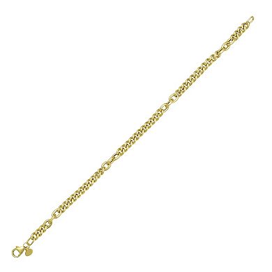 Karat Rush 14k Gold Curb & Paperclip Link Bracelet