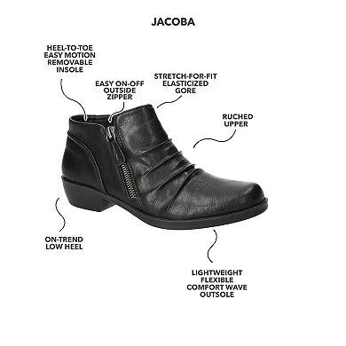Easy Street Jacoba Women's Ankle Boots With Zip Closure