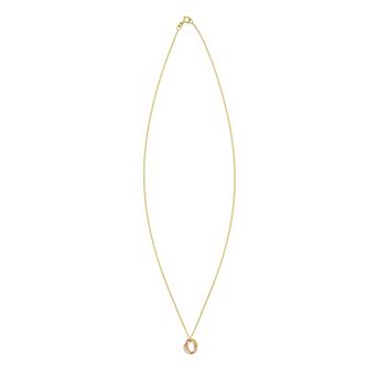 Karat Rush 14k Gold Tri Tone Trinity Element Pendant Necklace