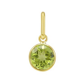 Karat Rush 14k Gold Peridot Charm Pendant