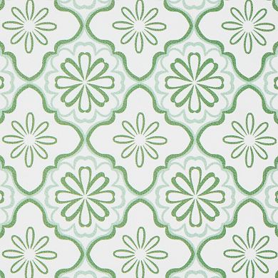 Draper James Allover Geo Floral Bistro Bevel Edge Kitchen Mat