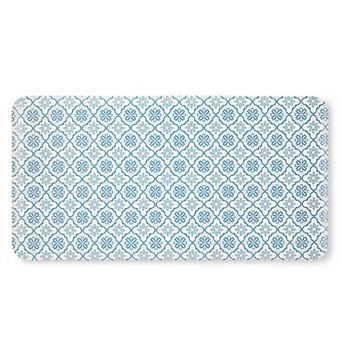 Draper James Allover Geo Floral Bistro Bevel Edge Kitchen Mat
