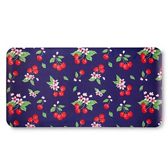 Draper James Fruit Cherry Blossom Bistro Bevel Edge Comfort Kitchen Mat