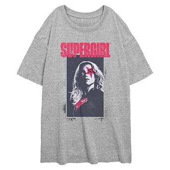 Juniors' DC Comics Supergirl Star Portrait Oversized Graphic Tee