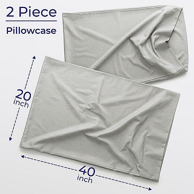American Soft Linen 100% Cotton Sateen 2-piece Pillowcase Set
