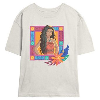 Juniors' Disney's Moana Portrait Skimmer Graphic Tee