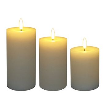 Sonoma Goods For Life® LED Wax Pillar Candle 3-Pack Set