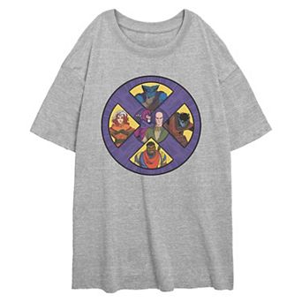 Juniors' Marvel X-Men Heroes & Villains Oversized Graphic Tee