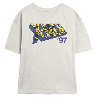 Juniors' Marvel X-Men '97 Main Heroes Logo Skimmer Graphic Tee