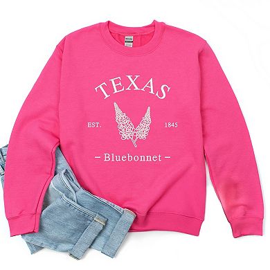Embroidered Texas Bluebonnet Sweatshirt
