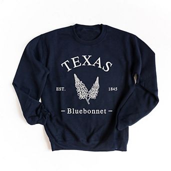 Embroidered Texas Bluebonnet Sweatshirt
