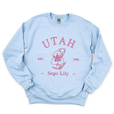Embroidered Utah Sego Flower Sweatshirt