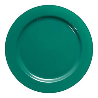7.5" Green Holiday Plastic Salad Plates - 240 pc