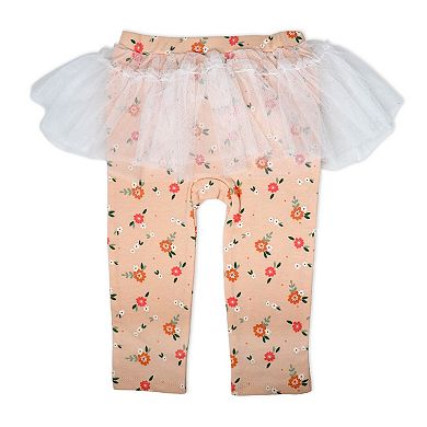 Baby Girls 3 Piece Cutie Tulle Leggings Set