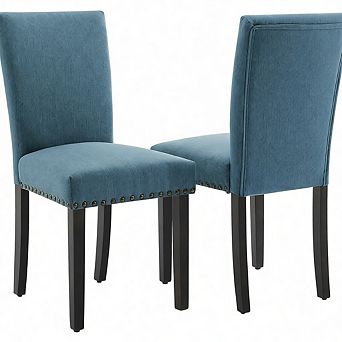 Dining Chairs Set of 2,Fabric Upholstered Parson Dining Chairs with Padded,Modern Kitchen Chairs